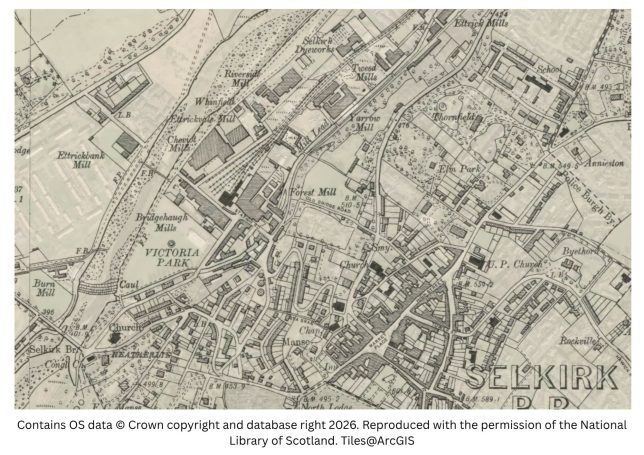 Historic map image of selkirk