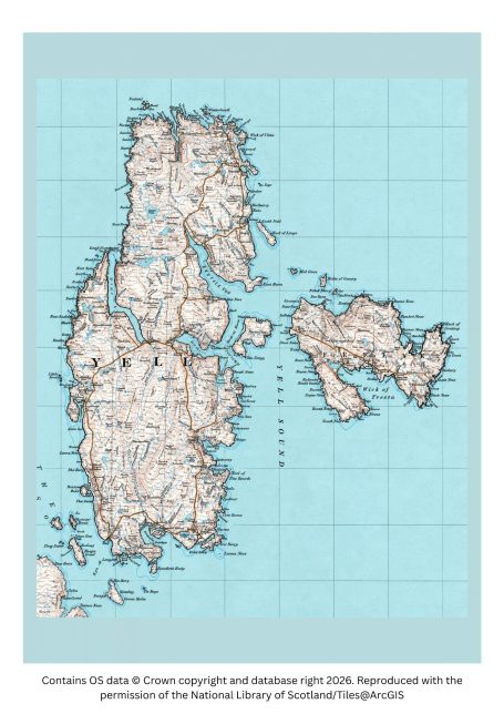 Historic map image of shetland