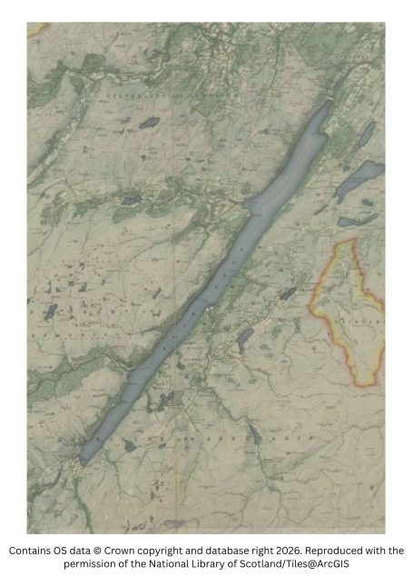 historic map of the great glen