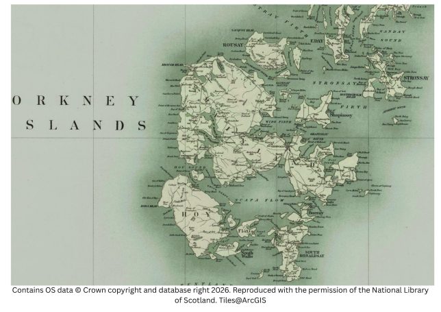 Historic map image of St Margaret's Hope on the Northern pilgrimage way