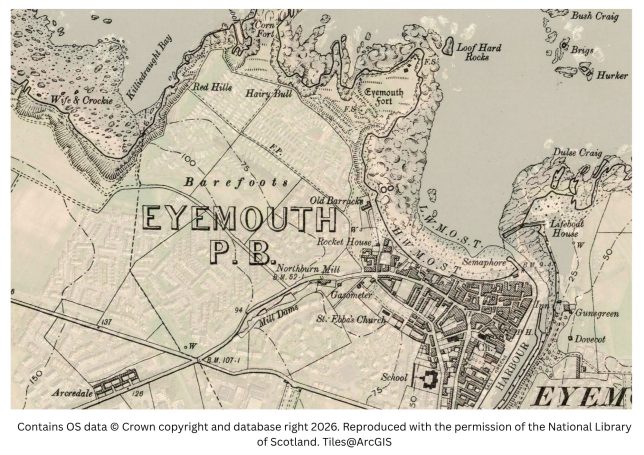 historic map image of eyemouth