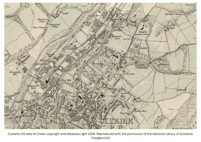 Historic map image of Selkirk