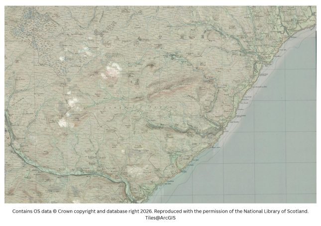 historic map image of dunbeath on the northern pilgrimage way