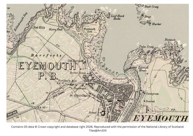 historic map image of eyemouth