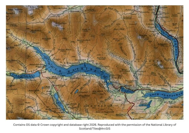 historic image/ map of the trossachs