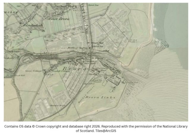 Historic map image from the Northern Pilgrimage way
