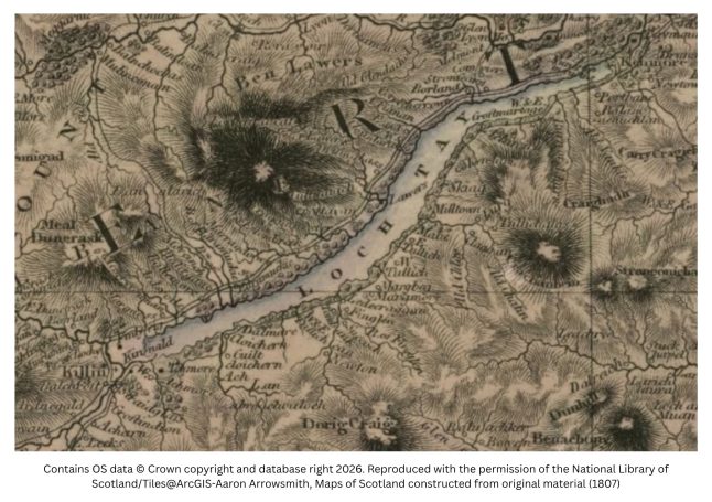 historic map of central scotland