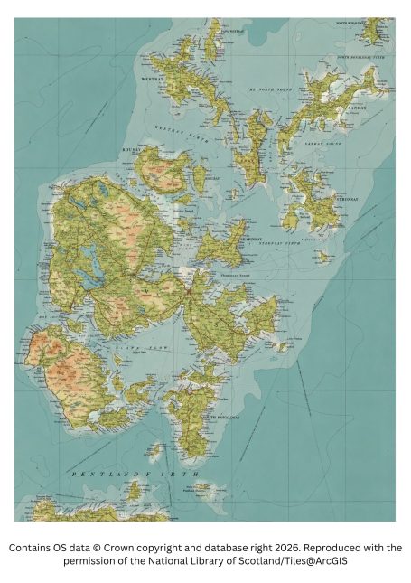 Historic image of the Orkney islands