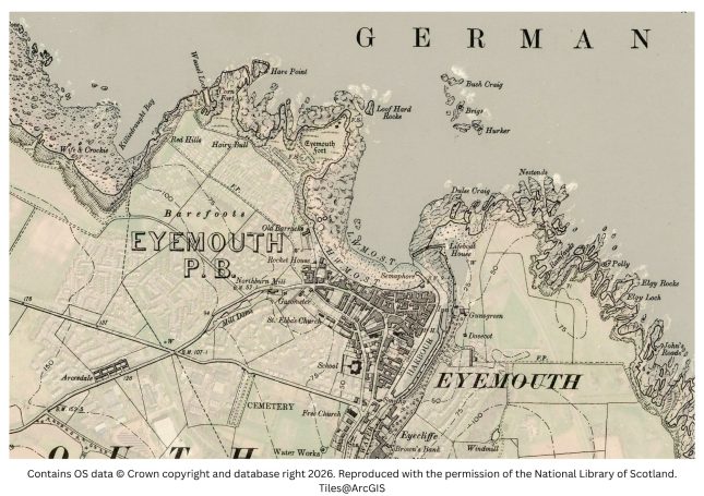 historic map image of eyemouth