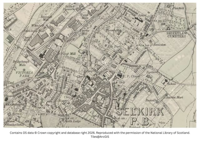 Historic map image of selkirk