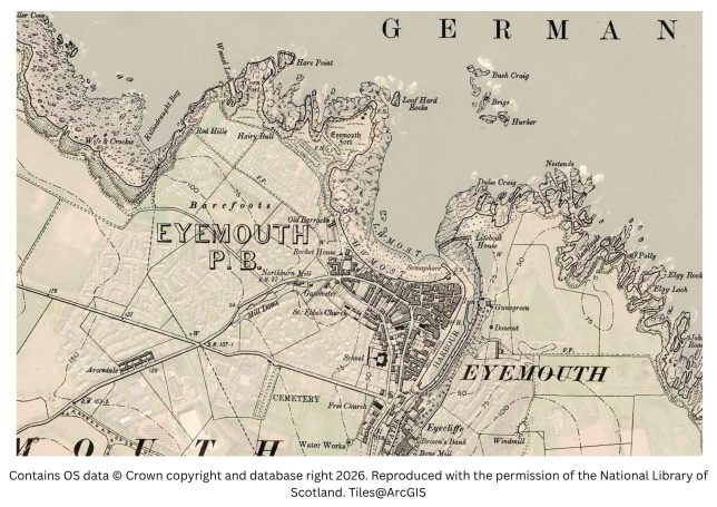 historic map image of eyemouth