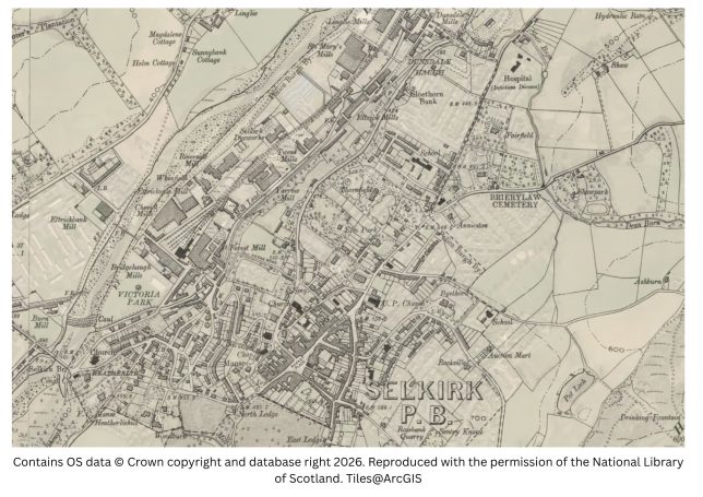 Historic map image of Selkirk