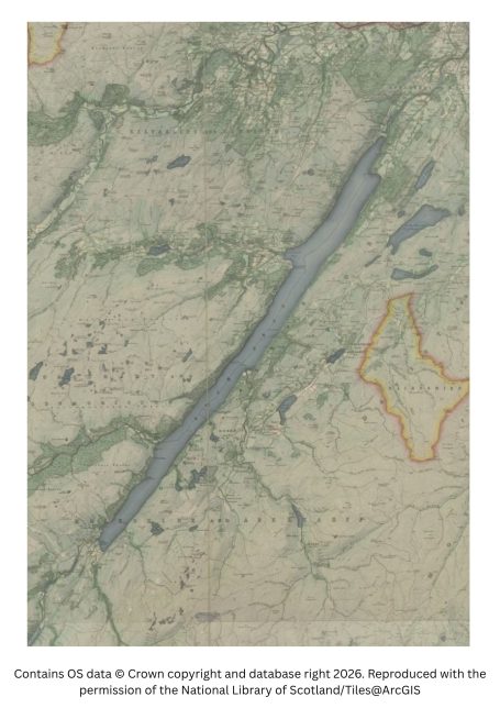 image/ map of the great glen