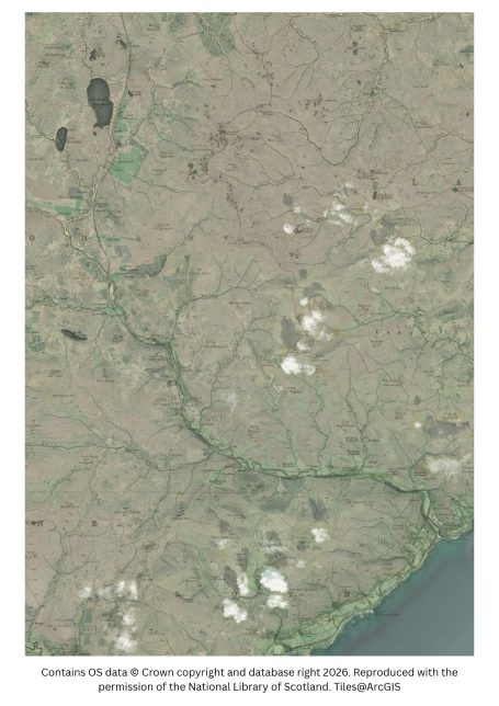 Historic map image of Kildonan on the northern prilgrimage way